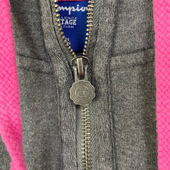 High End USN US NAVY Gray & Pink Champion Hoodie MINTY Women’s L - Picture 4 of 7